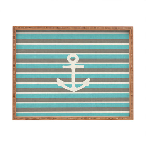 Bianca Green Anchor 1 Rectangular Tray