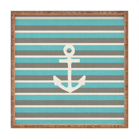 Bianca Green Anchor 1 Square Tray