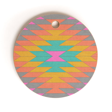 Bianca Green Ancient Rainbow Cutting Board Round