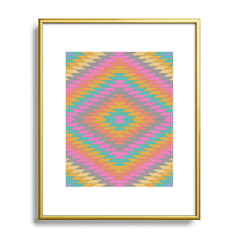 Bianca Green Ancient Rainbow Metal Framed Art Print