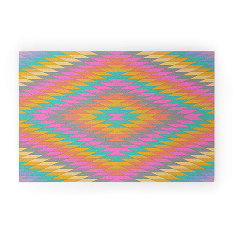 Bianca Green Ancient Rainbow Welcome Mat