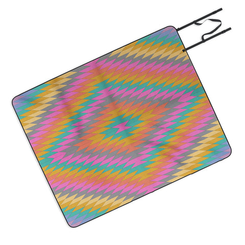 Bianca Green Ancient Rainbow Picnic Blanket