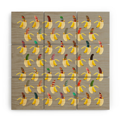 Bianca Green Anna Banana Wood Wall Mural