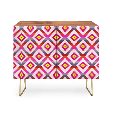 Bianca Green Aztec Diamonds Bright Credenza