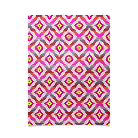 Bianca Green Aztec Diamonds Bright Poster