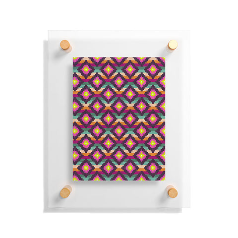 Bianca Green Aztec Diamonds Hammock Floating Acrylic Print