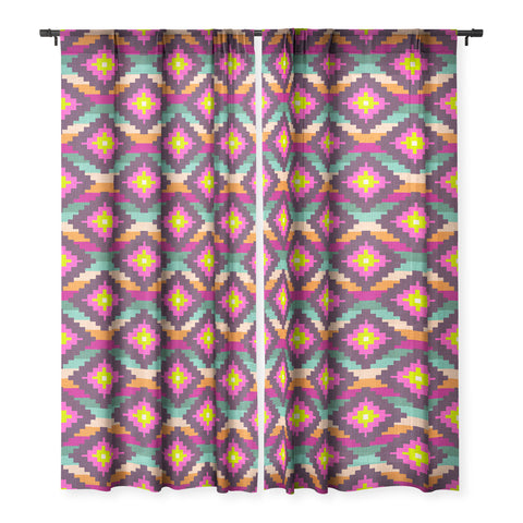 Bianca Green Aztec Diamonds Hammock Sheer Non Repeat