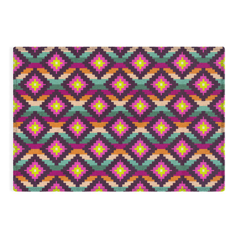 Bianca Green Aztec Diamonds Hammock Outdoor Rug