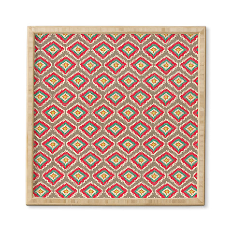 Bianca Green Aztec Fiber 1 Framed Wall Art