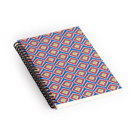 Bianca Green Aztec Fiber 2 Spiral Notebook