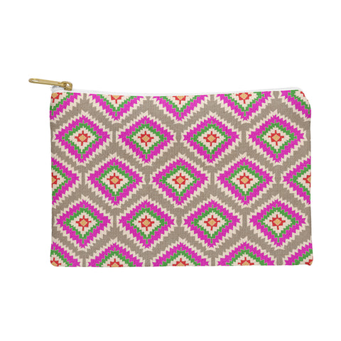Bianca Green Aztec Fiber 4 Pouch