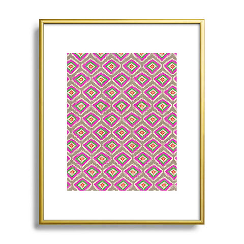 Bianca Green Aztec Fiber 4 Metal Framed Art Print