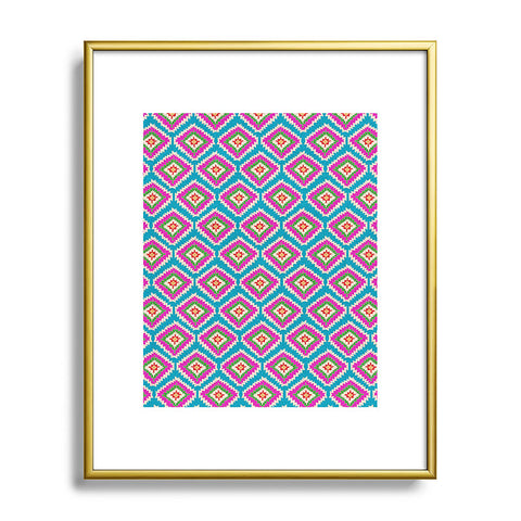Bianca Green Aztec Fiber 5 Metal Framed Art Print