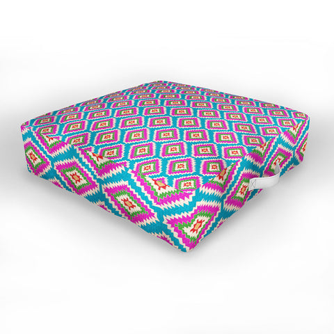 Bianca Green Aztec Fiber 5 Outdoor Floor Cushion