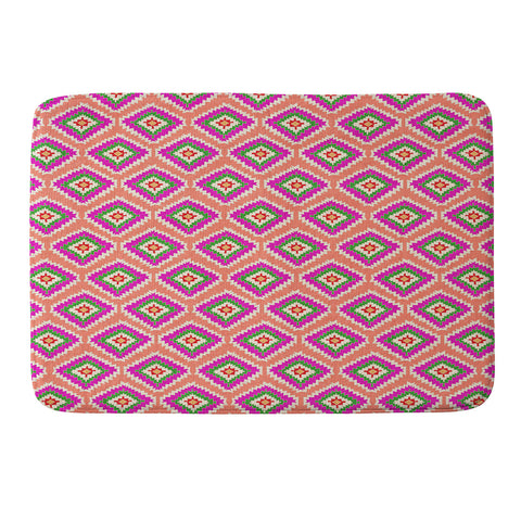 Bianca Green Aztec Fiber 6 Memory Foam Bath Mat
