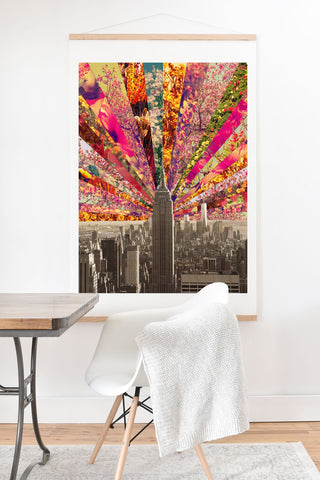 Bianca Green Blooming NY Art Print And Hanger