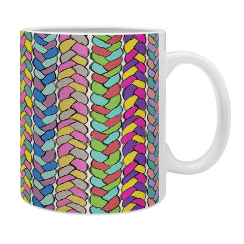Bianca Green Braids Rainbow Coffee Mug