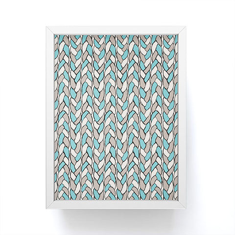 Bianca Green Braids Sky Framed Mini Art Print