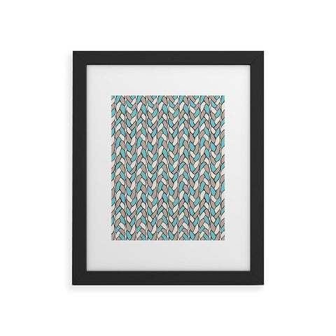 Bianca Green Braids Sky Framed Art Print
