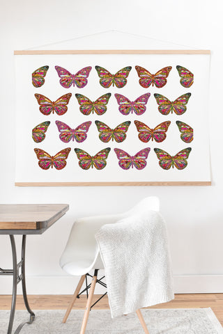 Bianca Green Butterflies Fly Art Print And Hanger
