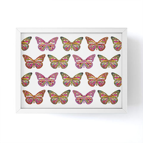 Bianca Green Butterflies Fly Framed Mini Art Print