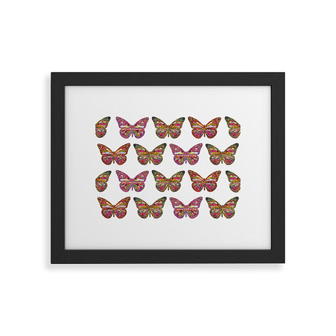 Bianca Green Butterflies Fly Framed Art Print