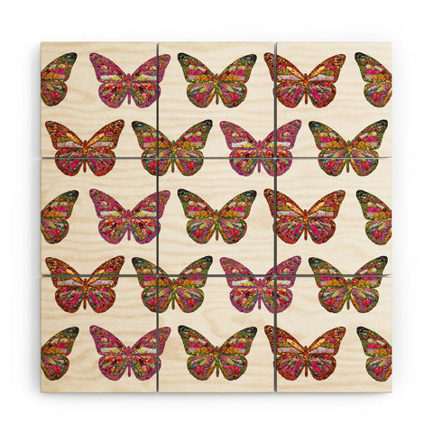 Bianca Green Butterflies Fly Wood Wall Mural
