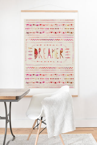Bianca Green Dreamer Pink Art Print And Hanger