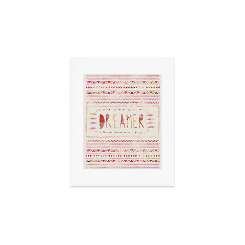 Bianca Green Dreamer Pink Art Print
