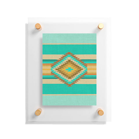 Bianca Green Fiesta Teal Floating Acrylic Print