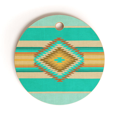 Bianca Green Fiesta Teal Cutting Board Round