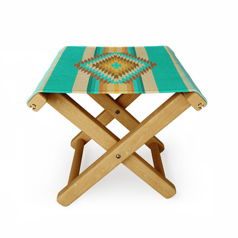 Bianca Green Fiesta Teal Folding Stool