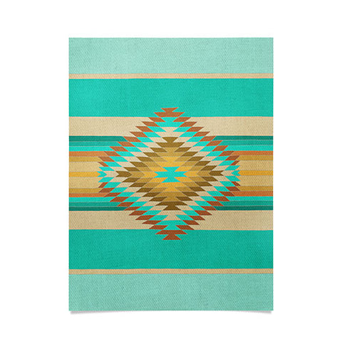 Bianca Green Fiesta Teal Poster