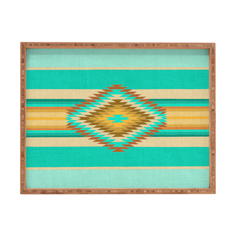 Bianca Green Fiesta Teal Rectangular Tray