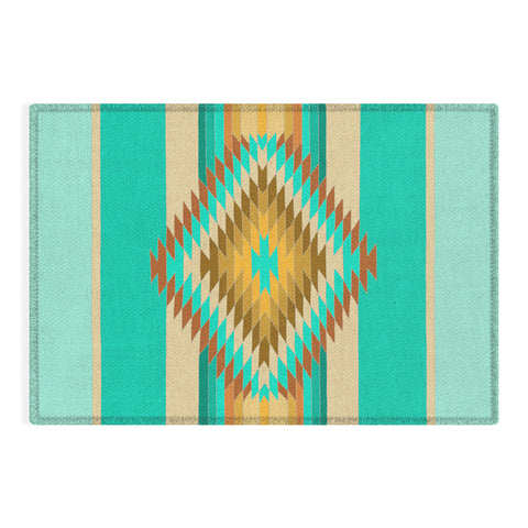 Bianca Green Fiesta Teal Outdoor Rug