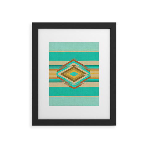Bianca Green Fiesta Teal Framed Art Print