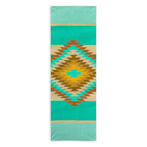 Bianca Green Fiesta Teal Yoga Towel