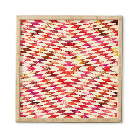 Bianca Green Floral Explosion Pink Framed Wall Art