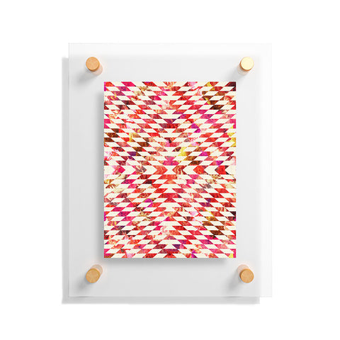 Bianca Green Floral Explosion Pink Floating Acrylic Print