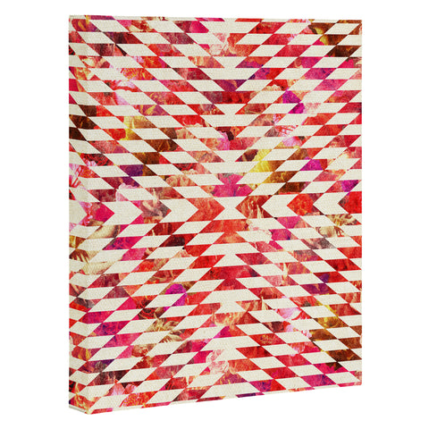 Bianca Green Floral Explosion Pink Art Canvas