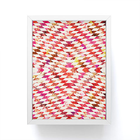 Bianca Green Floral Explosion Pink Framed Mini Art Print