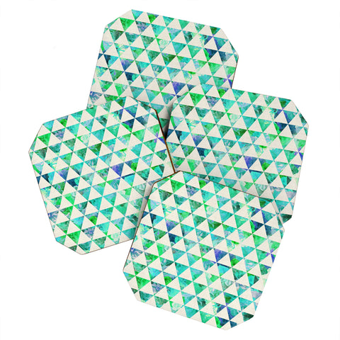 Bianca Green Floral Flowww Mint Coaster Set