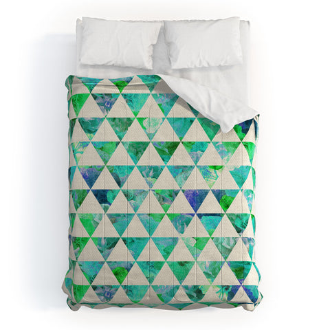 Bianca Green Floral Flowww Mint Comforter