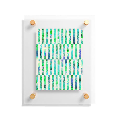 Bianca Green Floral Order Mint Floating Acrylic Print