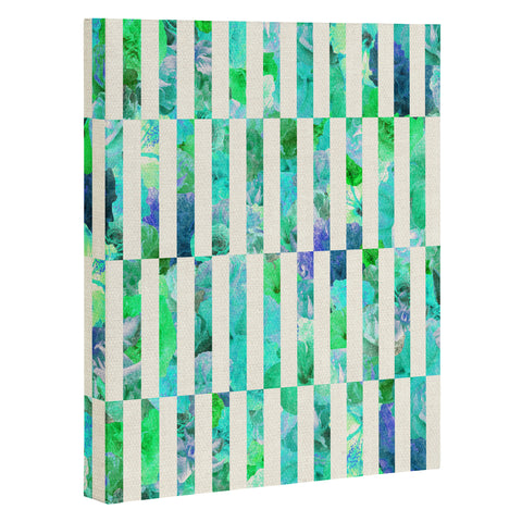 Bianca Green Floral Order Mint Art Canvas