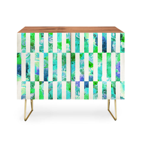 Bianca Green Floral Order Mint Credenza
