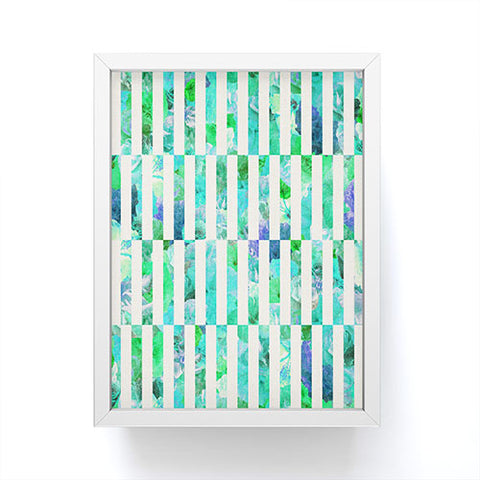 Bianca Green Floral Order Mint Framed Mini Art Print