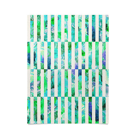 Bianca Green Floral Order Mint Poster