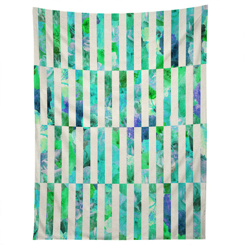 Bianca Green Floral Order Mint Tapestry