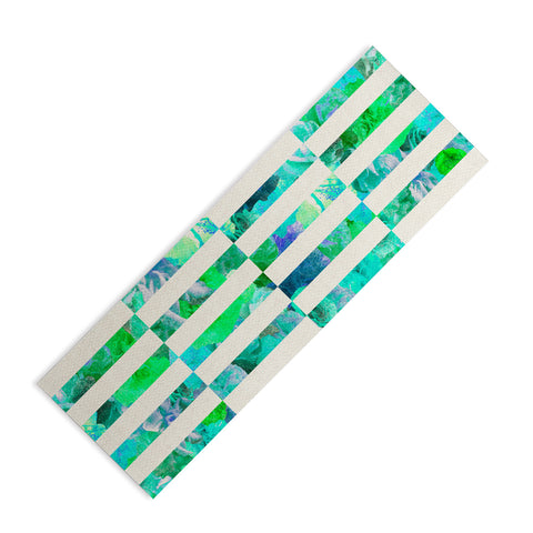 Bianca Green Floral Order Mint Yoga Mat